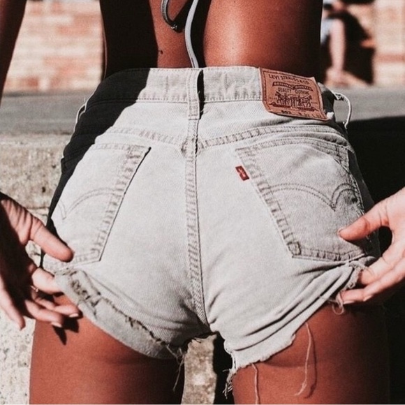 Levi's Pants - Levi’s light Gray Denim cutoffs jean Shorts size 29